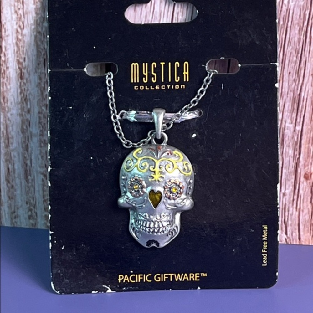 Mystica Collection Skull Pendant Necklace